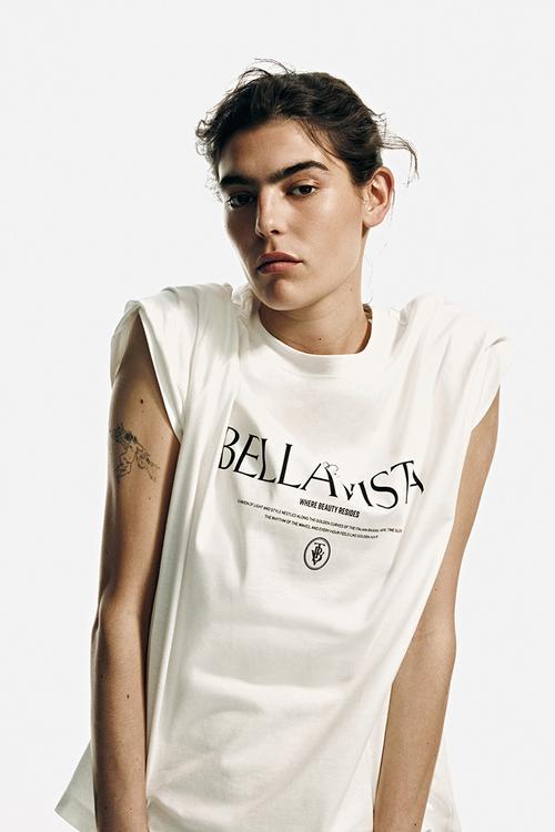 Oversized t-shirt - white/bellavista