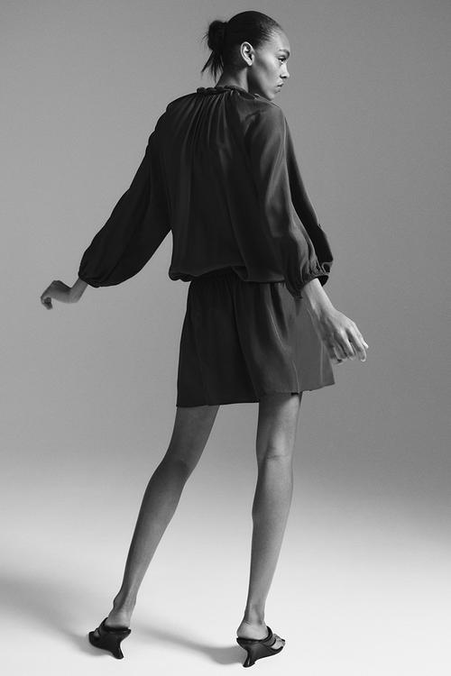 Braid-detail tunic dress - dark brown