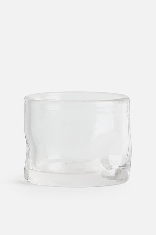 Low tumbler glass - transparent