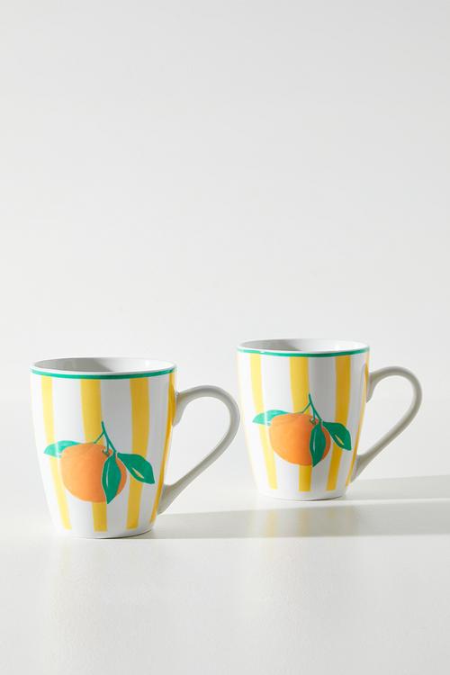 Orange & Stripe Mug - 380ml