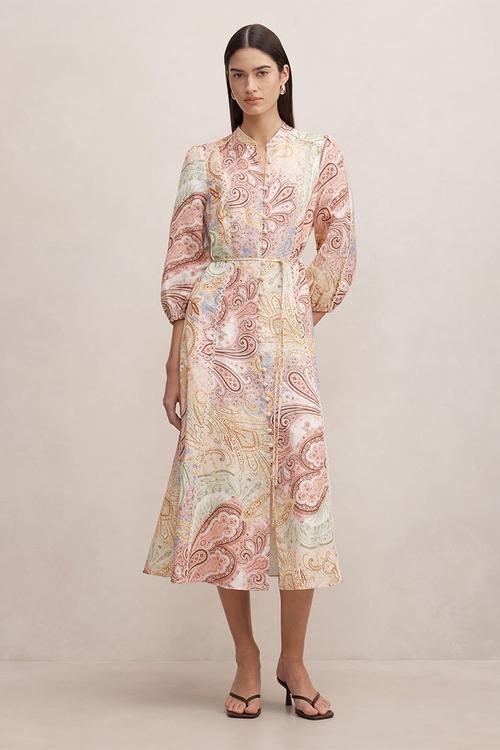 Halle printed midi dress - halle paisley