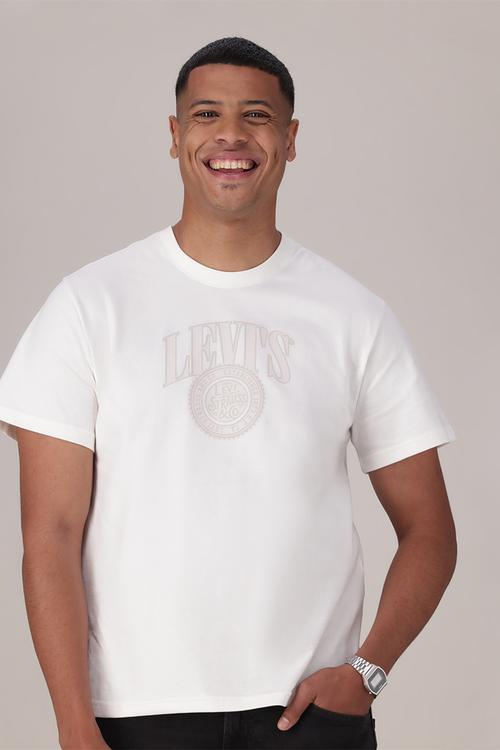 Ss relaxed fit tee za - levi strauss white plus graphic