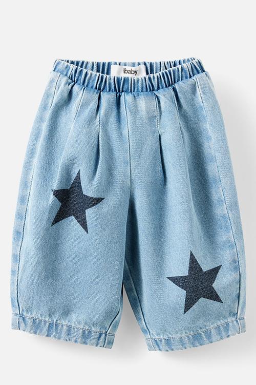 Baby Denim Barrel Jean - Bondi Light Blue Wash/Star