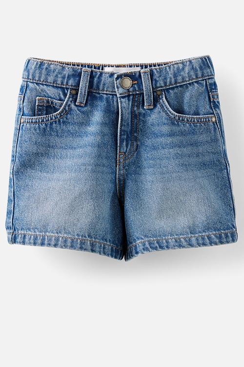 Relaxed Denim Short - Blue Haven Mid Blue