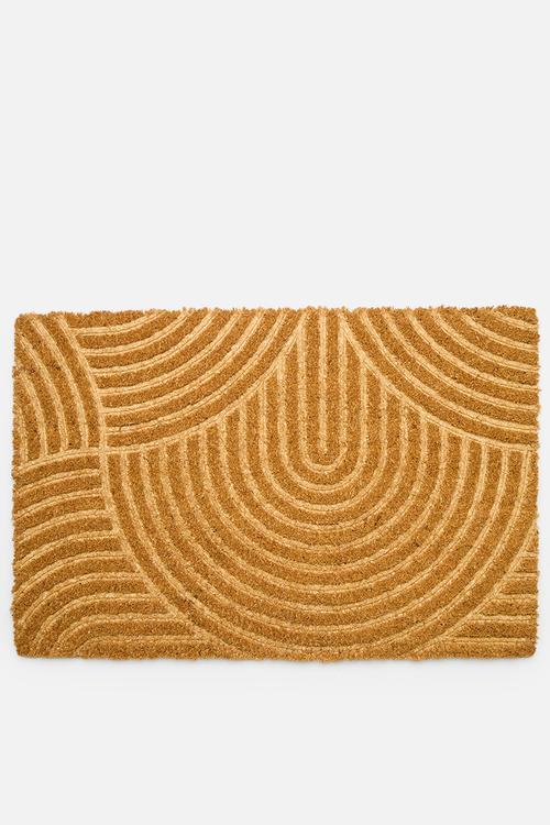 Coir rainbow rug - natural