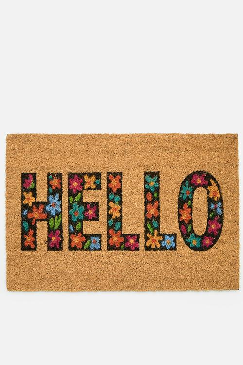 40x60 Printed coir hello - multi
