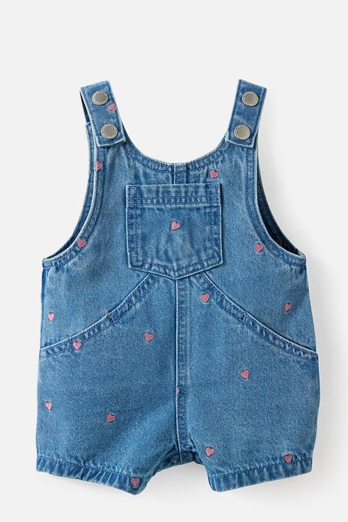Aspen Denim Shortall - Burleigh Blue Wash/Heart