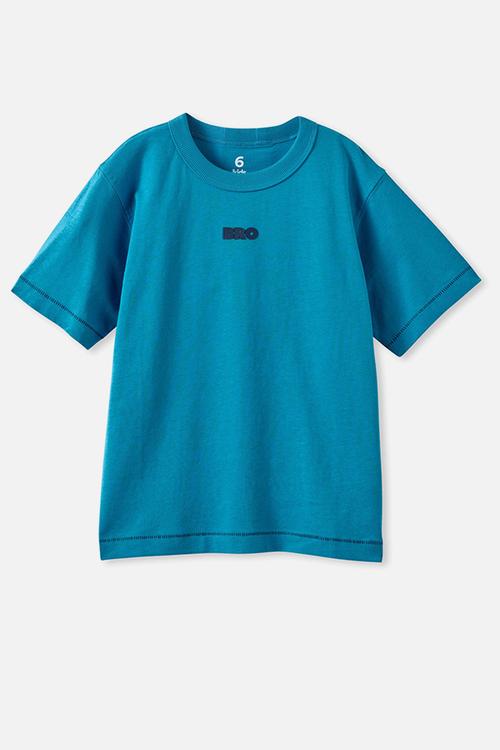 Essentials Graphic Short Sleeve Tee - Teal Blue/Bro