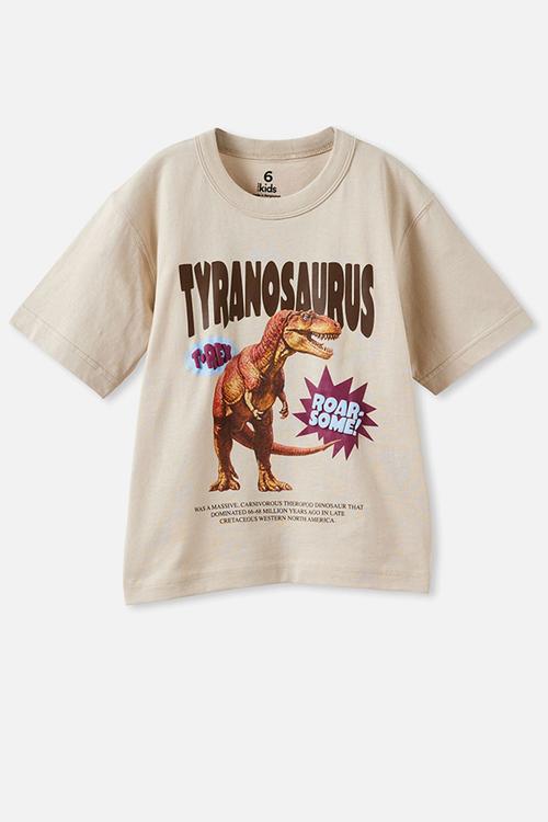 Essentials Graphic Short Sleeve Tee - Rainy Day/T-Rex