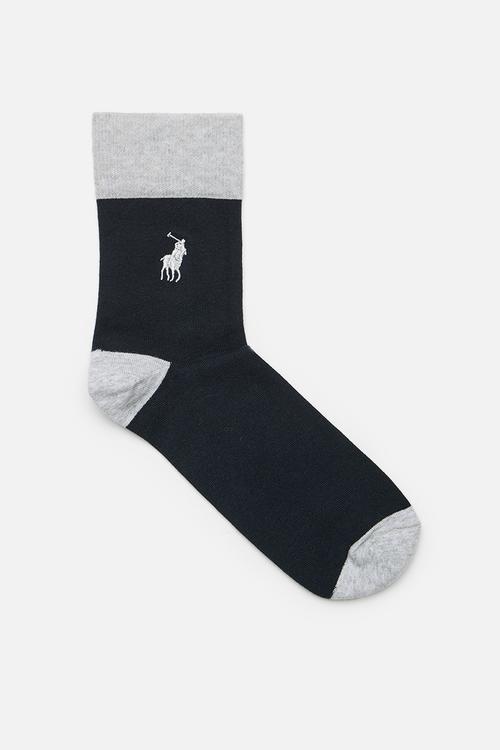 Colourblock Sock - Navy