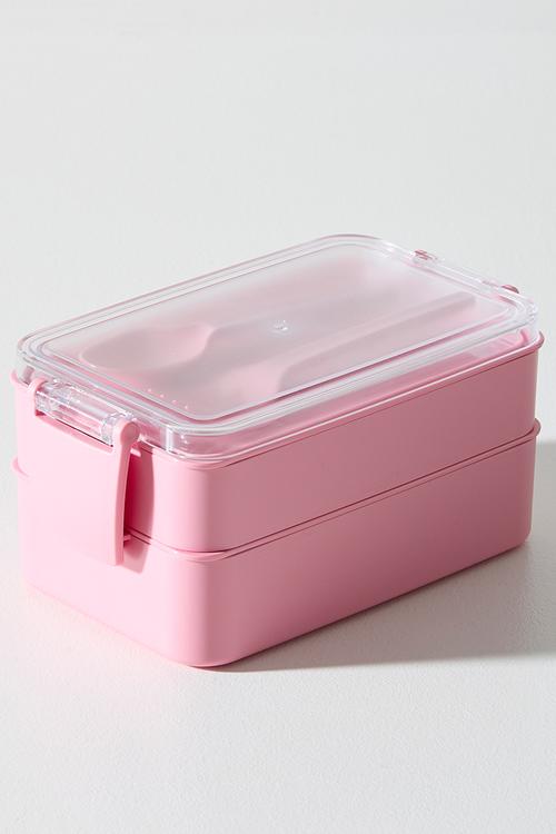 2 Tier Lunch Box - Pink