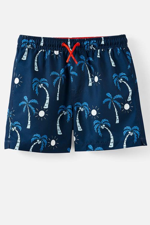 Bailey Board Short - Squid Ink/Palms