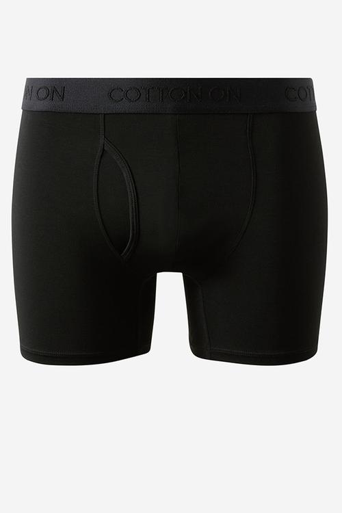 Mens Comfort Stretch Boxer Brief - Black