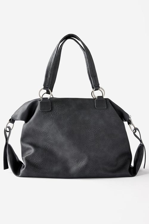 Mischa Slouchy Underarm Bag - Washed Charcoal Pu