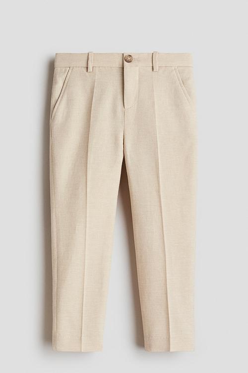 Slim fit suit trousers - light beige