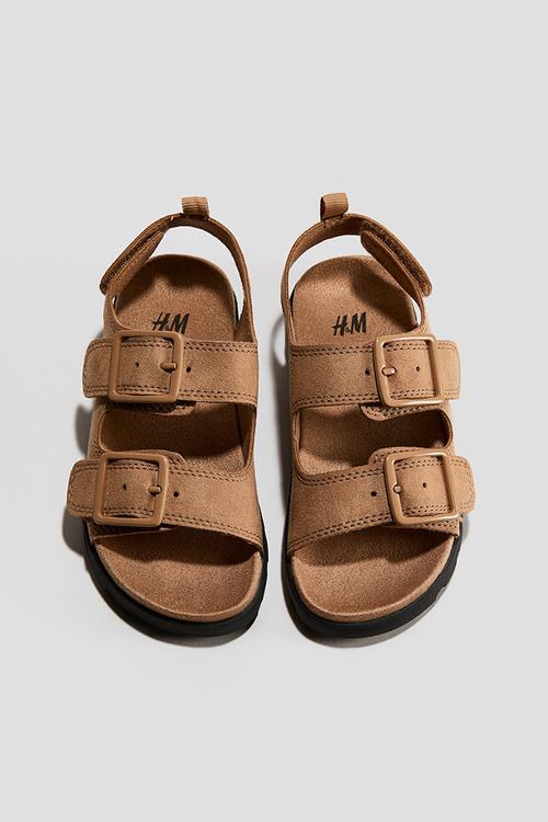 Sandals - dark beige