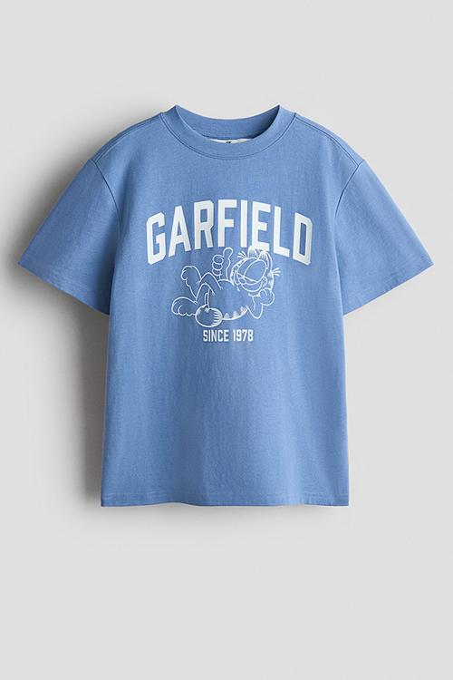 Printed t-shirt - blue/garfield