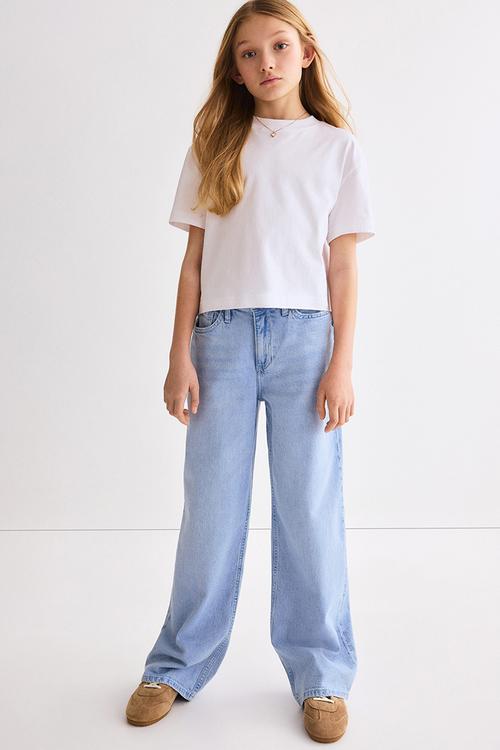 Wide leg jeans - light blue