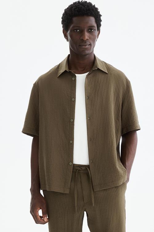 Relaxed fit shirt - khaki green