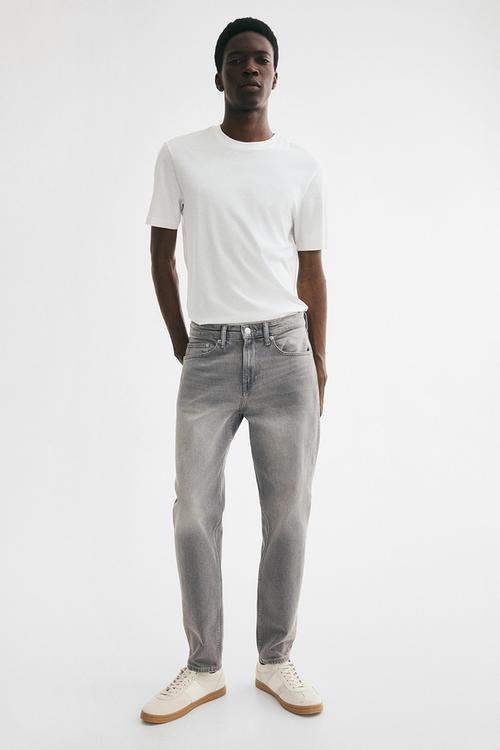 Tapered jeans - denim grey