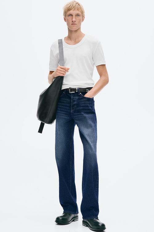 Straight regular jeans - dark denim blue