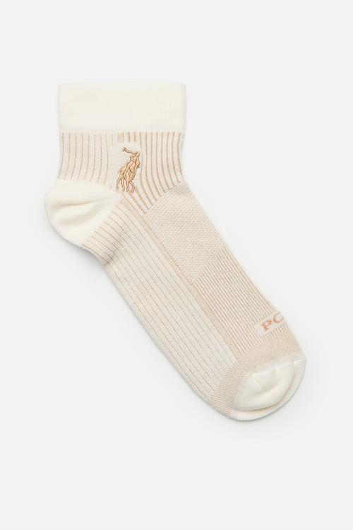 Rib Stripe Sport Sock - Stone
