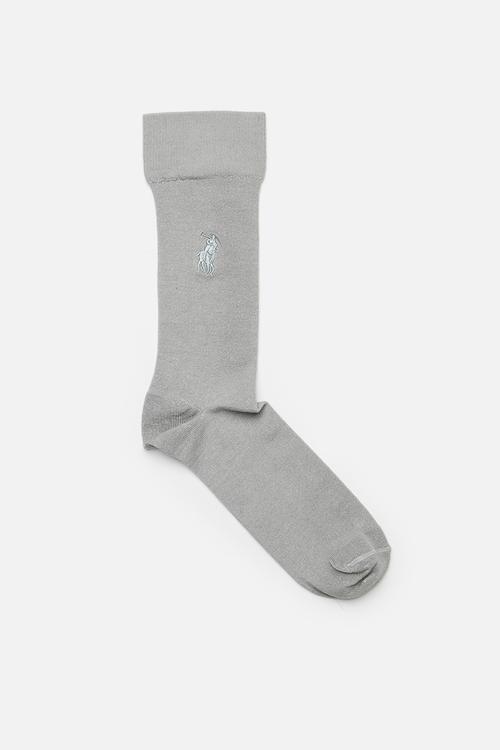 Icon Pony Mulberry Silk Sock - Grey