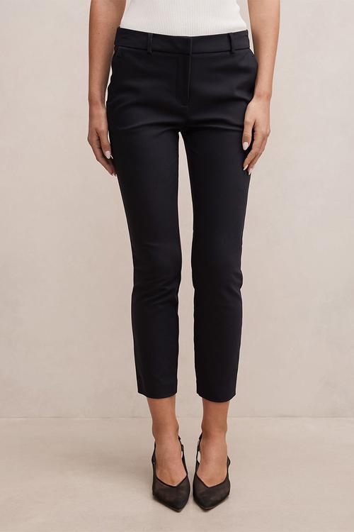 Grace 7/8th slim pants in navy suit