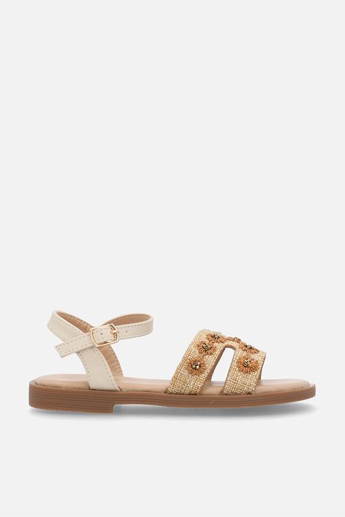 Mona 1 Raffia H-cut Sandal - Natural
