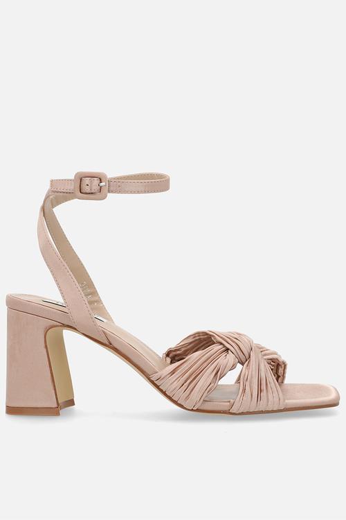 Divaa ankle strap heel- blush satin