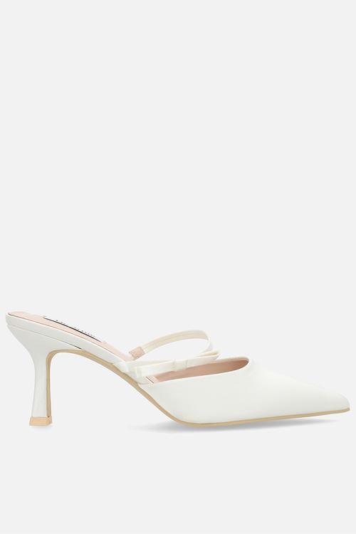 Demina heel - ivory satin