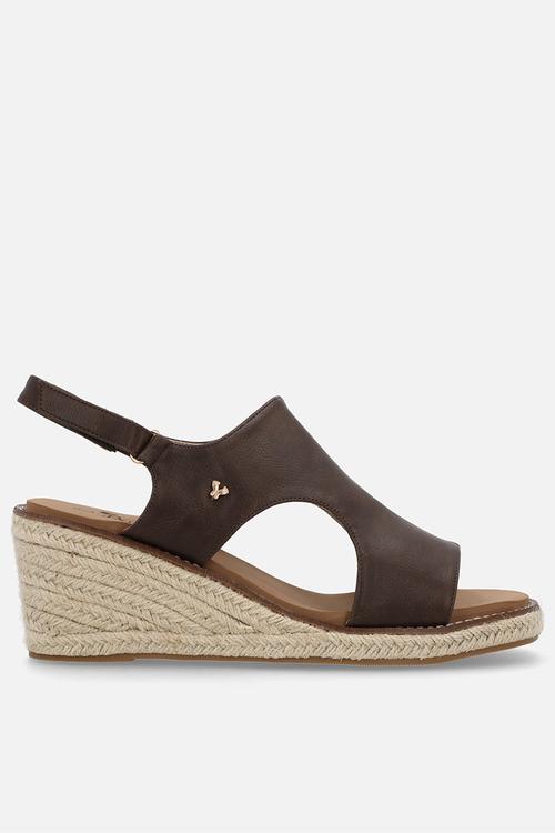 Mila 2 espadrille wedge heel - chocolate