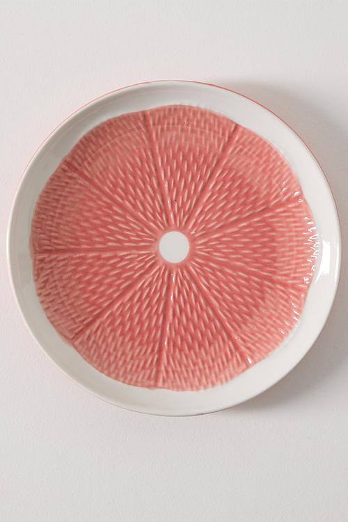 Red Citrus Plate - 18cm