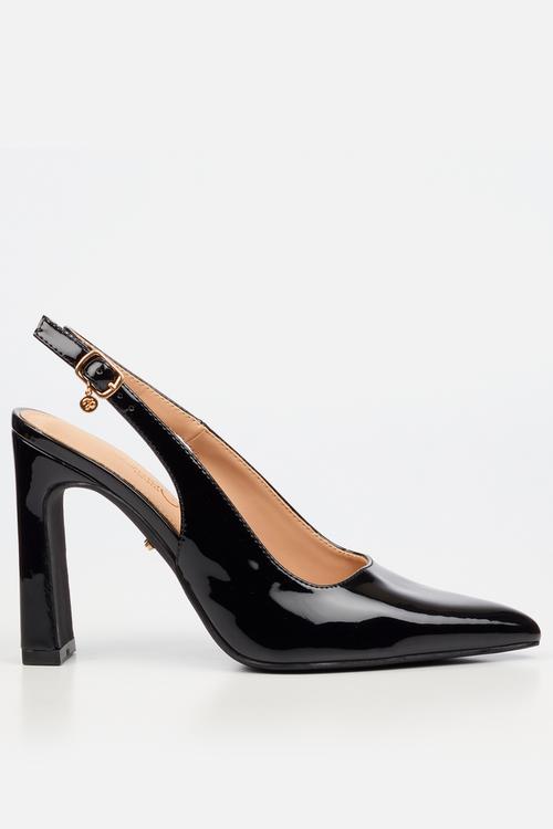 Nala 5 classic slingback block heel - black