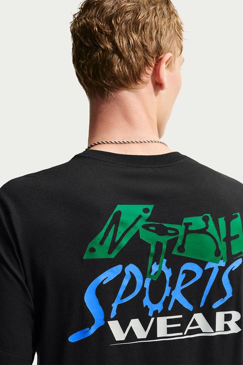 NSW Sports Wear back print Tee - Black