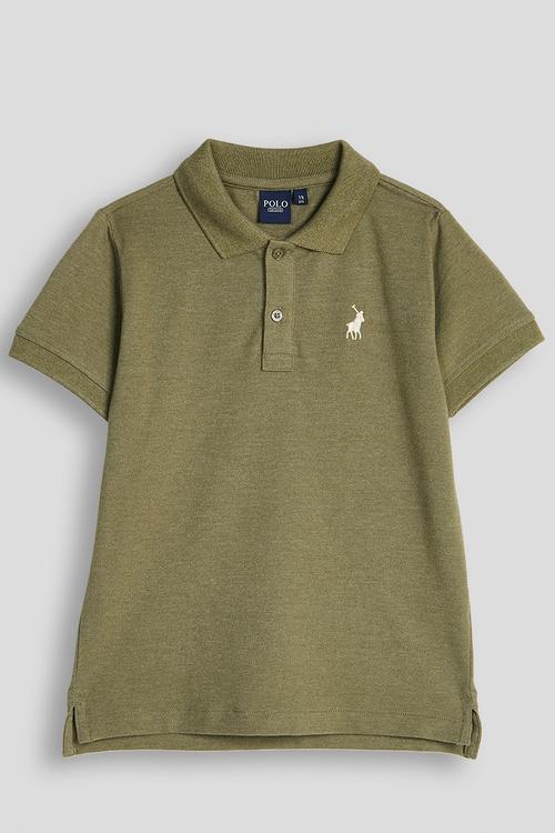 Boys Austin Short sleeve Golfer - Olive
