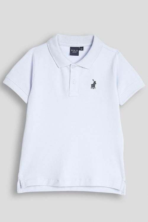 Boys Austin Ss Golfer - Ice Blue