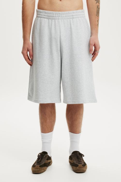 Super Baggy Fleece Short - Grey Marle