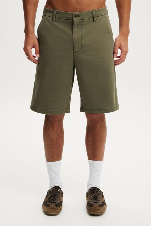 Baggy Chino Short - Military