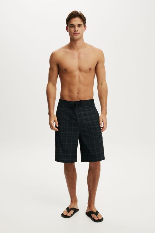 Super Baggy Boardshort - Black Check