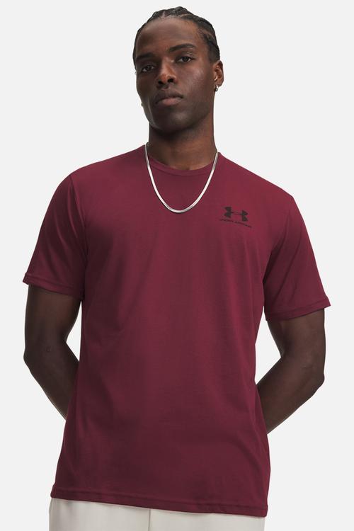  UA Sportstyle Left Chest Short Sleeve T-Shirt -Ox Red