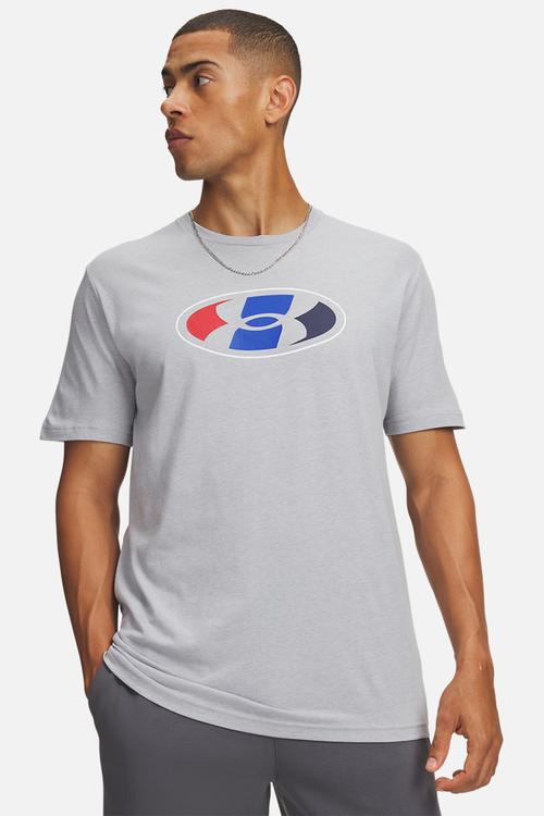 UA  Lockertag Novelty  Short-Sleeve T-Shirt - Grey