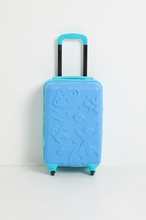 Space kids suitcase - Blue