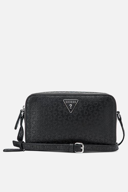 Lisa Mini Double Zip Crossbody - Black