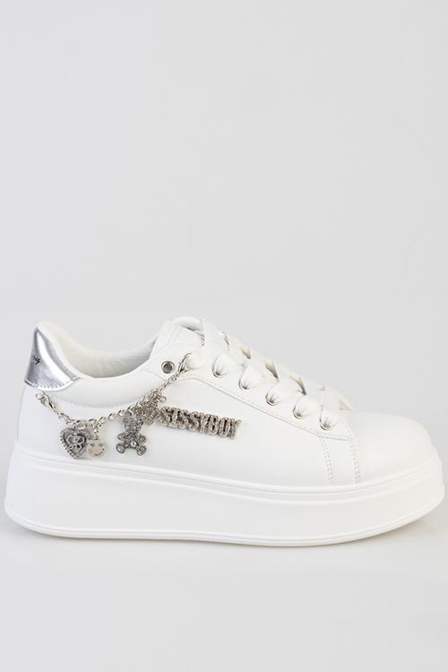 Tatum sneaker - white silver