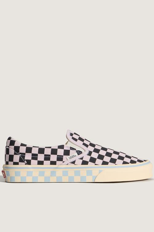 Classic Slip-On - Checkerboard Pale Petal Pink/Black