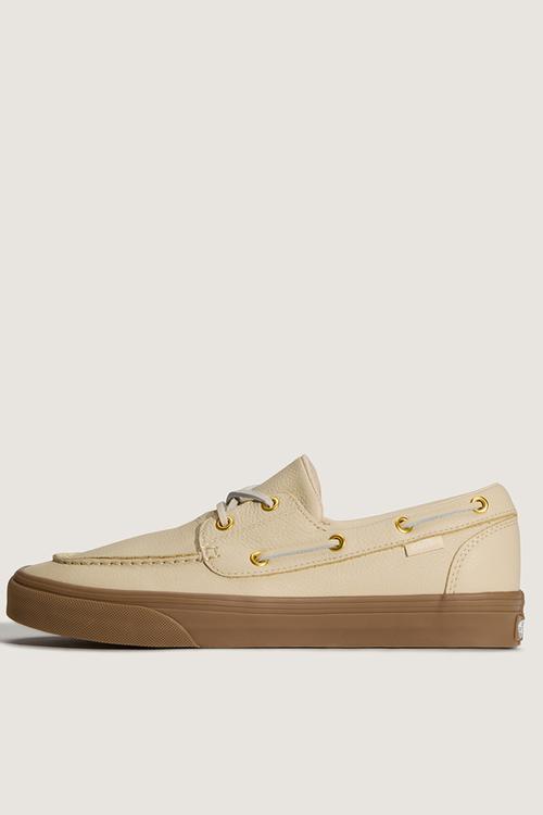 2-Eyelet boat shoe - plaid tan