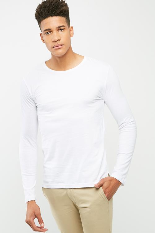 Basic tail crew neck tee