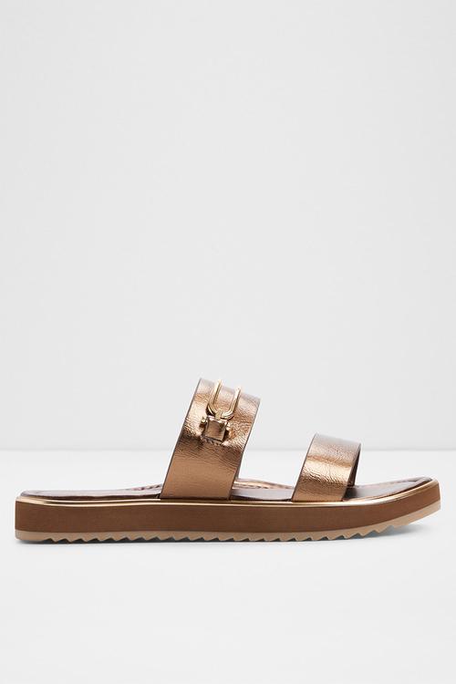 Lagoon two strap slide - bronze