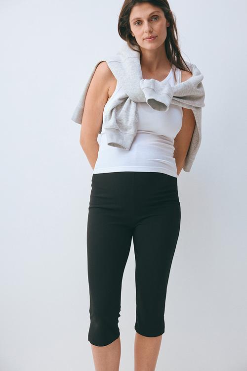 Mama ponte di roma capri trousers - black